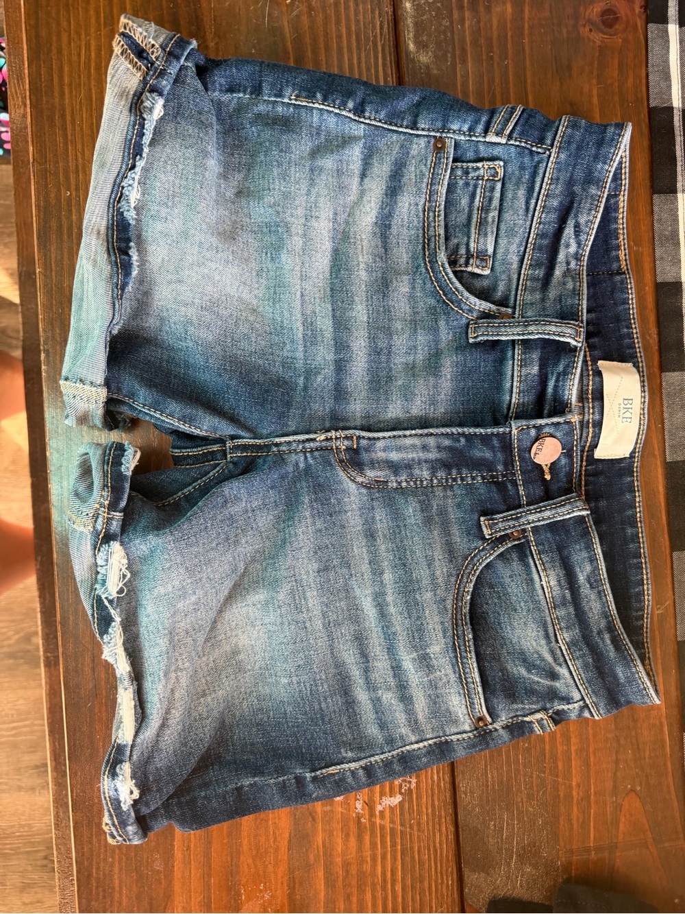 Buckle Women's Blue Faded Denim Cutoff Shorts